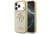 Handys - Cover & Cases - GUESS Fixed Glitter Big 4G case for iPhone 17 Pro - gold - 3666339492199