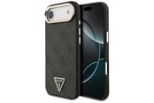 Handys - Cover & Cases - GUESS 4G Triangle Logo MagSafe case for iPhone Air - black and gold - 3666339520960
