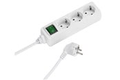 Schaltereinheiten - Vivanco 3-Power socket grounded with on/off switch 1.4m - 4008928270143
