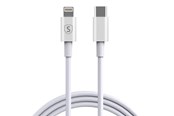USB Kabel - SiGN USB-C to Lightning Cable 2.4A - 3m - White - SN-3W