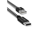 USB Kabel - SiGN Skin USB-C Cable 2.1A - 1.5m - Black/White - SNCAB-C15M