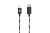 USB Kabel - SiGN Skin USB-C to Lightning Cable 2.4A - 0.25m - Black/White - SNCAB-UL025M