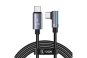 USB Kabel - SiGN USB-C to USB-C Cable 1.2m - 100W - Black - SN-CC12BK
