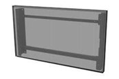 Wandhalterungen, AV-Halterungen & AV-Möbel - Peerless AV Peerless-AV mounting kit - clean profile - for flat panel - black - TAA Compliant - Max 40.8 kg - recommended for 55" - EWL-55XE4F
