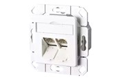 Netzwerkzubehör - METZ CONNECT E-DAT flush mount outlet - 130C381102-I