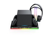 Gaming Zubehör - iMP TECH DLX+LED Multi-function Charge Cool and Store Stand for Steam Machine - Black and Grey - STMDLXLED