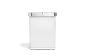 Mülltrennung - Simplehuman Sensor-Abfalleimer – 55 L – weiß - ST2049