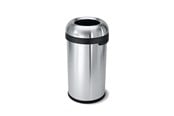 Mülltrennung - Simplehuman offener Abfalleimer – Bullet – 60 L – gebürsteter Edelstahl - CW1407