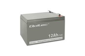 Batterien und Akkus - Qoltec 53049 - UPS-Batterie - 12 V 12 Ah VRLA AGM - 53049