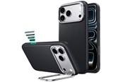 Handys - Cover & Cases - ESR Leather Kickstand MagSafe Case for iPhone 18 Pro / 17 Pro - Black - 4894240304129