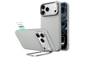 Handys - Cover & Cases - ESR Leather Kickstand MagSafe Case for iPhone 18 Pro Max / 17 Pro Max - Gray - 4894240304037