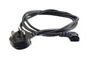 Stromkabel (Intern) - C2G 3m 18 AWG UK 90° Power Cord (IEC320C13R to BS 1363) - power cable - power IEC 60320 C13 to BS 1363 - 3 m - C2G82036