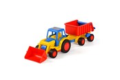 Spielzeugauto - Cavallino Toys Cavallino Basics Tractor with Shovel and Trailer - 2533WD01