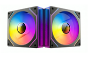 Gehäuselüfter - DUTZO INF 120 PWM ARGB (2-pack) - Gehäuselüfter - 120mm - Schwarz mit RGB LED - 29 dBA - 8501027