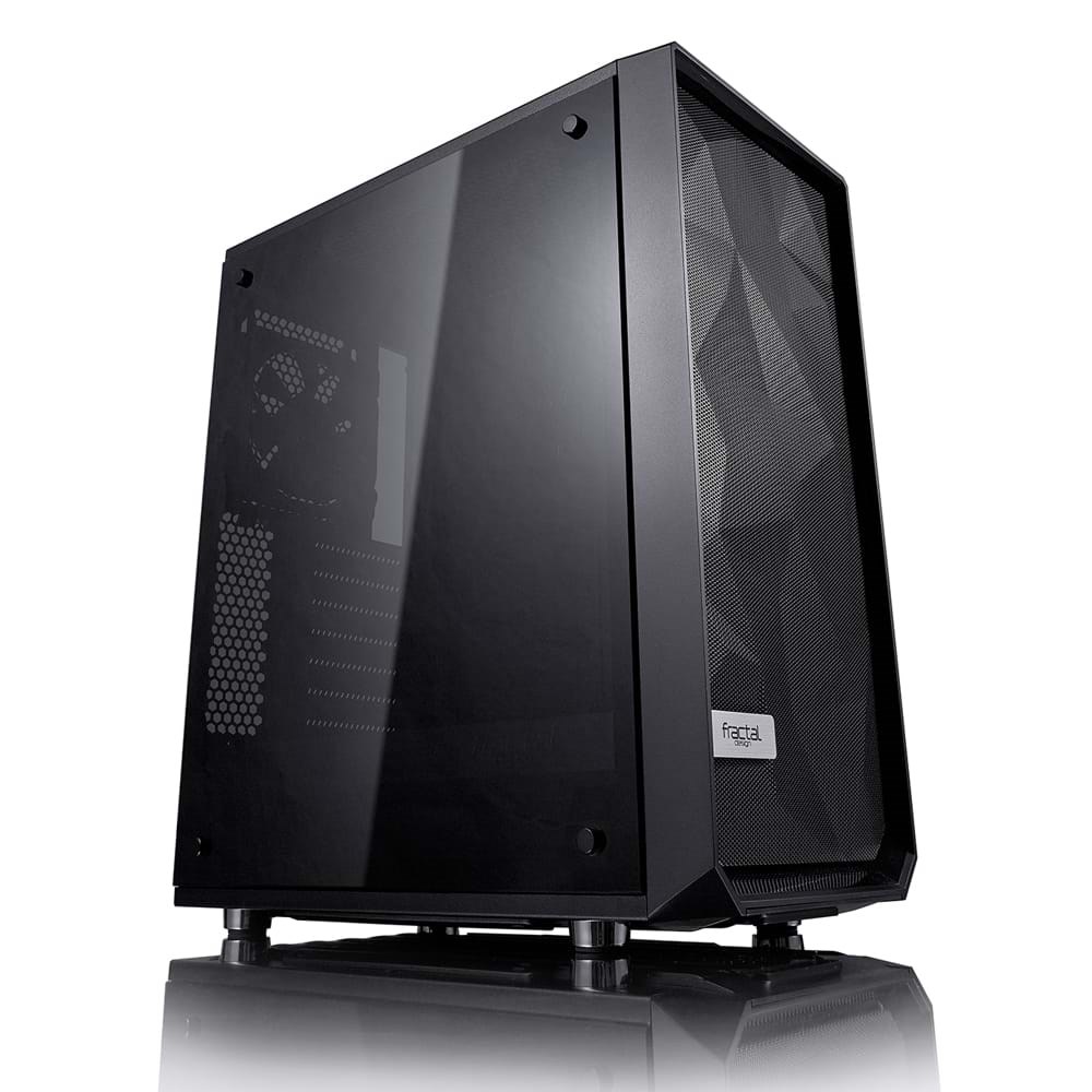 Fractal Design Meshify C TG - Black - Gehäuse - Miditower - Schwarz - Gehaeuse - FD-CA-MESH-C-BKO-TG