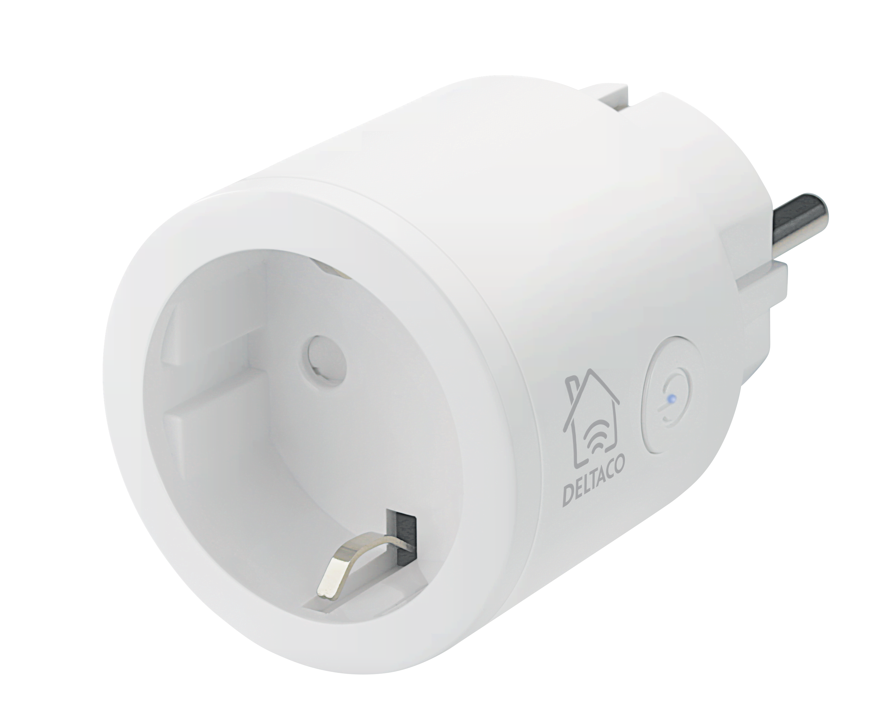 Deltaco SMART HOME switch WiFi 2.4GHz 1xCEE 7/3 10A timer 220-240V white - SH-P01