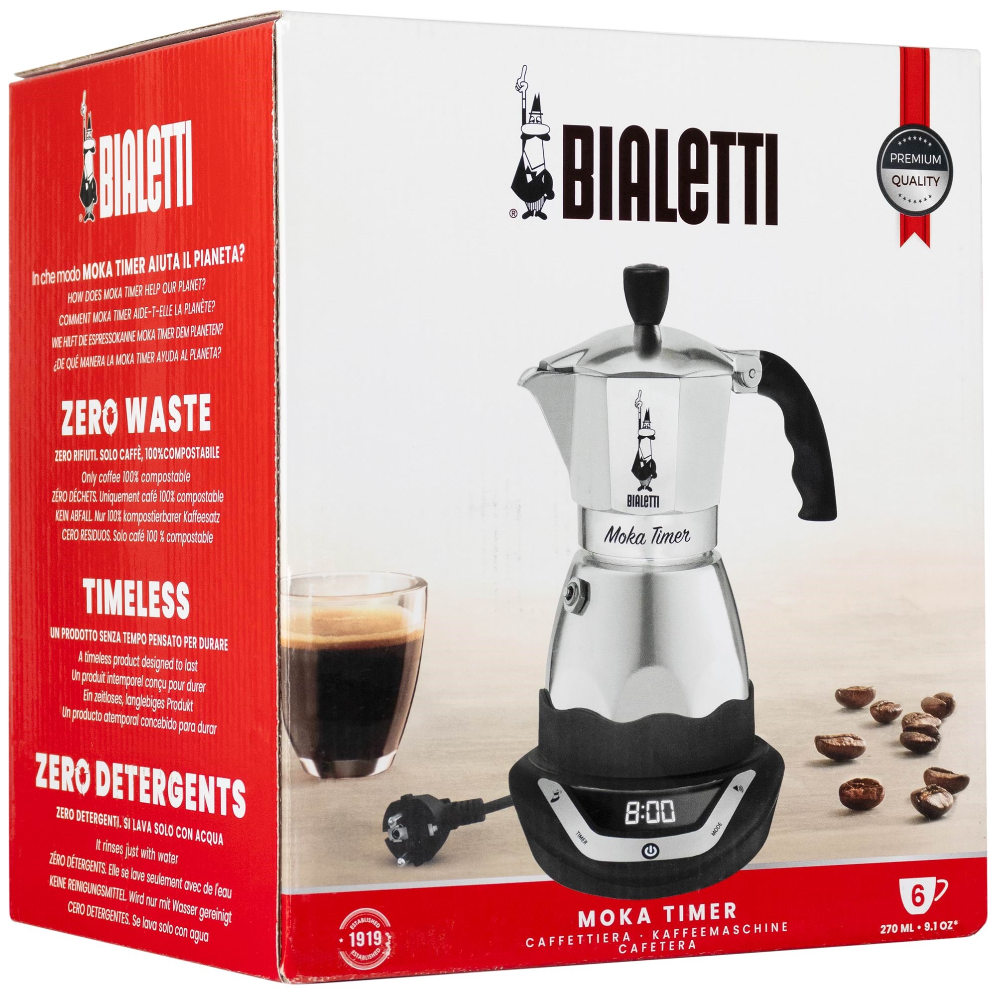 Bialetti Moka Timer 6 cups - Kaffeezubereitung - 6093