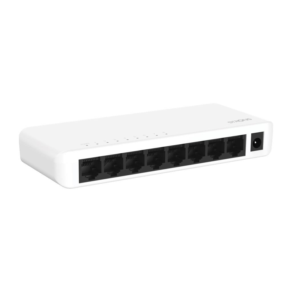 Strong SW8000P Switch - 8-port Gigabit - Plastic - Switches