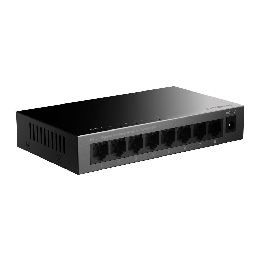 Strong SW8000M Switch - 8-port Gigabit - Metal - Switches