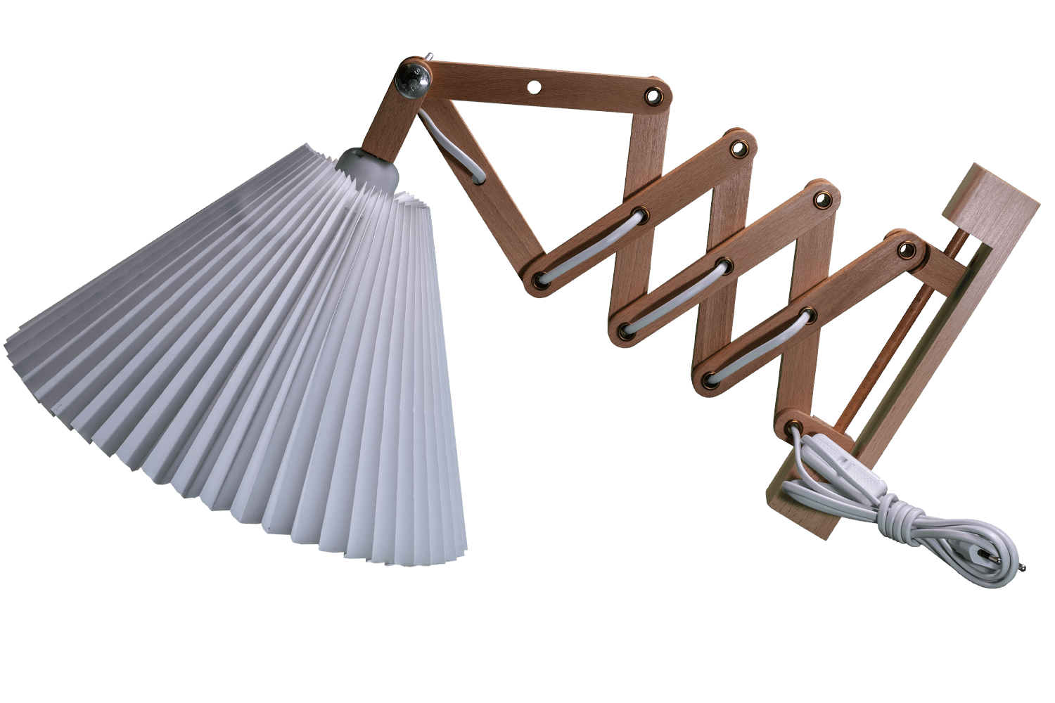 Alpe Design Danish designed beech wood accordion wall lamp - Lampen - 3132616