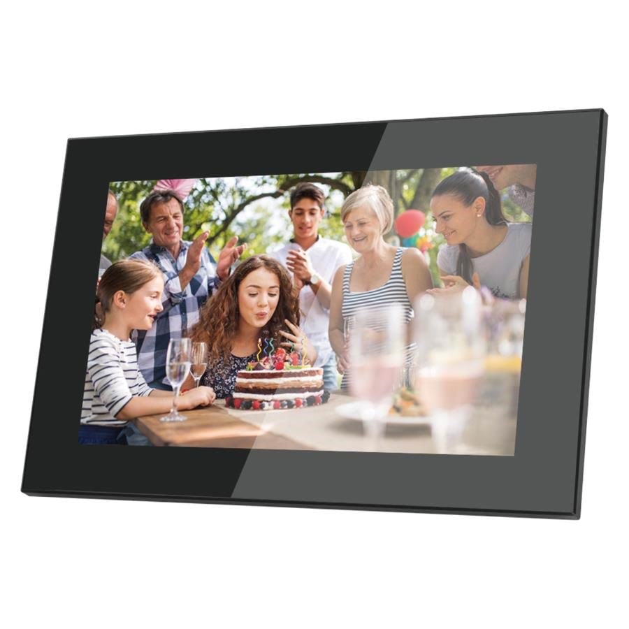 Lippa Frameo Digital Picture Frame 10" in glass - Black - Digitale Bilderrahmen - LPFR10GL