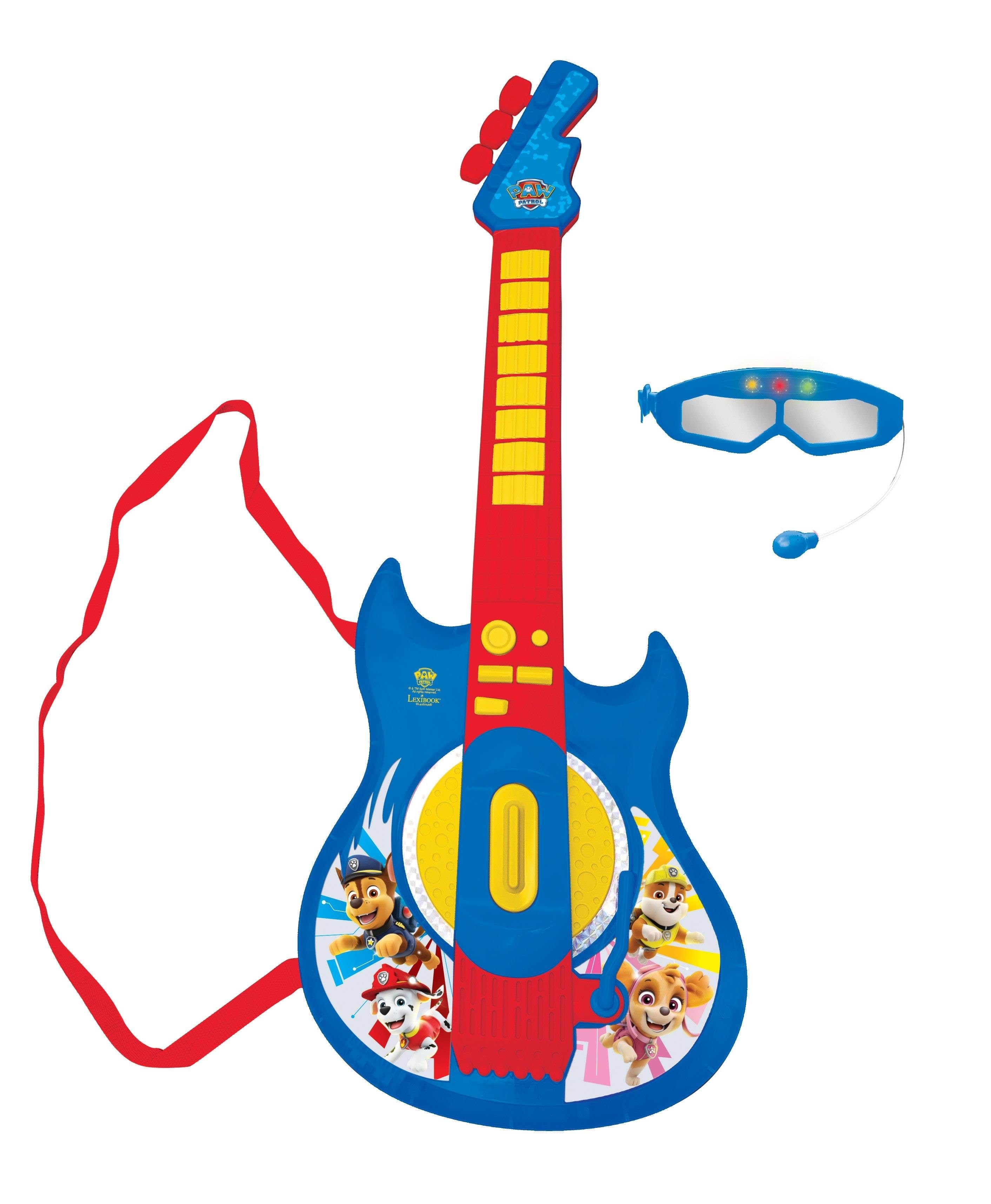 Paw Patrol Electronic Lighting Guitar with Mic in glasses. - Spielzeug - 89018