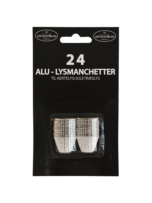 Asp-Holmblad Kerzenhalter Silber/Gold