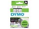 Papier, Fotopapier und Etiketten - DYMO D1-Etikettenband | schwarz auf transparent | 9 mm x 7 m - 40910