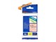 Papier, Fotopapier und Etiketten - Brother TZEB31 / TZe-B31 Black on fluorescent Orange Ribbon (12mm x 5m) - TZEB31