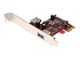 Controller - StarTech.com 2 Port PCI Express SuperSpeed USB 3.0 Card - 1 Internal 1 External - USB-Adapter - PEXUSB3S11