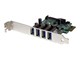 Controller - StarTech.com 4 Port PCI Express PCIe SuperSpeed USB 3.0 Kontroller Card Adapter mit SATA Strom - PEXUSB3S4V
