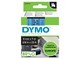 Papier, Fotopapier und Etiketten - DYMO D1-Etikettenband | schwarz auf blau | 9 mm x 7 m - S0720710