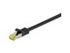 Netzwerk - Kabel - Pro LAN CAT 7 S/FTP - Schwarz - 0.5m - 4040849915819