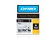 Papier, Fotopapier und Etiketten - DYMO Rhino-Industrie-Vinyletiketten | 12 mm x 5,5 m | weiß auf schwarz | selbstklebendes Schriftband - 1805435
