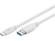 USB Kabel - Pro USB-A <-> USB-C - 0.15m - USB 3.2 Gen 1 - Schwarz - PUSB3.2G1-AC-WHT-1M