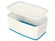 Archivierung und Aufbewahrung - Leitz MyBox WOW Klein mit Deckel, Aufbewahrungsbox Blau - 52291036