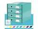 Archivierung und Aufbewahrung - Leitz Click & Store WOW Schubladenset (4 Schubladen) Eisblau - 60490051