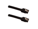 SATA Kabel - DUTZO Sleeved SATA-kabel - Schwarz - 1 m - DSC-SATASL10BLK