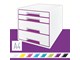 Archivierung und Aufbewahrung - Leitz WOW CUBE Schubladenbox Violett - 52132062