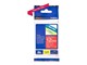 Papier, Fotopapier und Etiketten - Brother TZ 435 - White on Red - Roll (1.2 cm x 8m) - TZE435