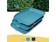 Schreibtischzubehör - Leitz  Cosy Briefkorb, 3er Set Sanftes Blau - 53582061