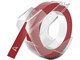 Papier, Fotopapier und Etiketten - DYMO Prägeetikettenband | 9 mm x 3 m Rolle | Weißer Druck auf Rot | Selbstklebend | 1 Stück - 520102