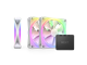 Gehäuselüfter - NZXT F120 RGB DUO 3-pack & RGB Controller - White - Gehäuselüfter - 120mm - Weiß mit RGB-Beleuchtung - 29 dBA - RF-D12TF-W1