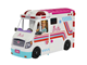 Puppen & Zubehör - Barbie Emergency Vehicle Transforming Ambulance and Care Clinic with 20+ Pieces - HKT79