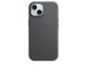 Handys - Cover & Cases - Apple iPhone 15 FineWoven Case with MagSafe - Black - MT393ZM/A