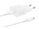 Handys - Adapter und Ladegeräte - Samsung 25W USB-C GaN Power Adapter (Incl. cable) - White - EP-T2510XWEGEU