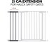 Babypflege - Hauck Safety Gate Extension 21 cm dark grey - 597965