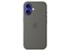 Handys - Cover & Cases - Apple iPhone 16 Silicone Case with MagSafe - Stone Gray - MYY33ZM/A