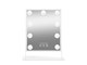 Kosmetik Spiegel - Gillian Jones Makeup Artist Mirror w. 9 strong LED bulb - White - 10264-90