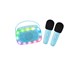 Musik - Lalarma Karaoke with lights and two microphone - B - LALAR-KARATWO-WLIGHTS-BLUE